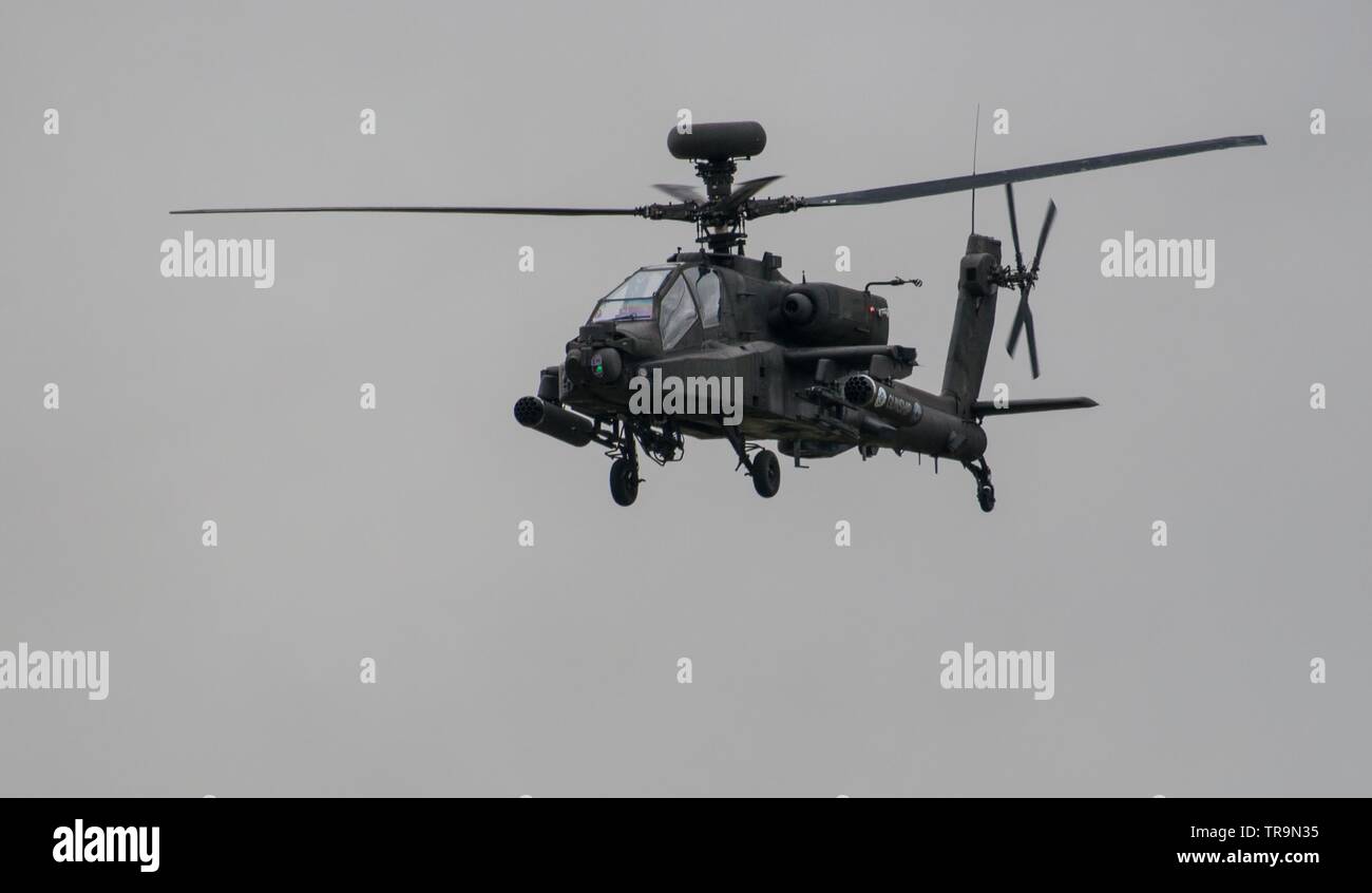 WAH-64D Apache Attack Helicopter Stock Photo