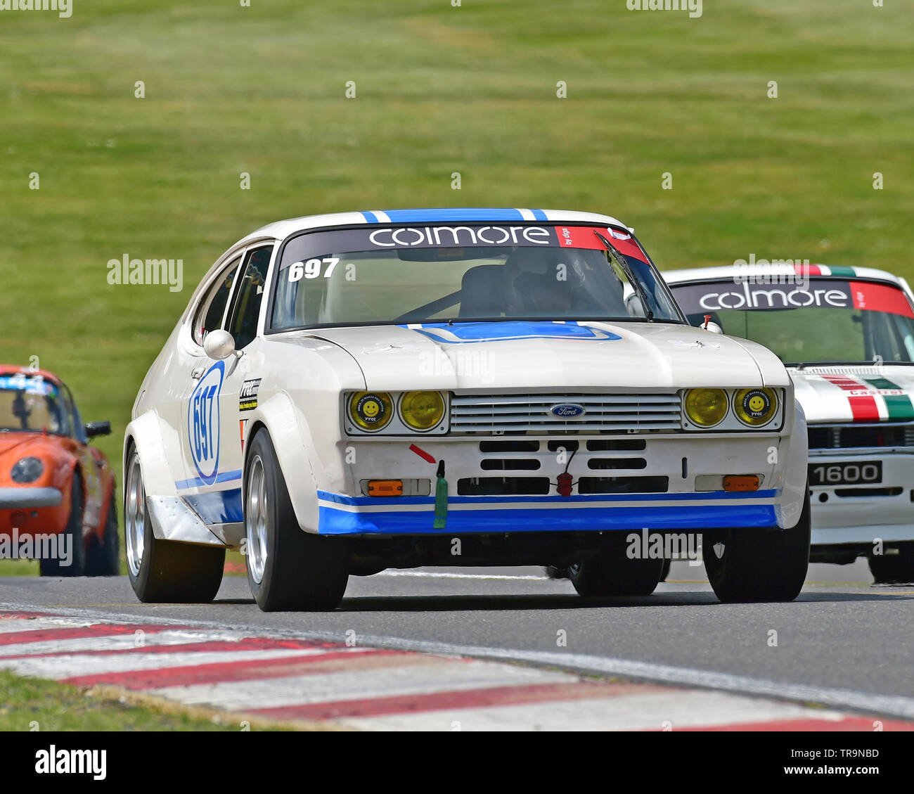 Niels ole Anderson, Ford Capri GT MkIII,  Youngtimer Touring Car Challenge, YTCC, Masters Historic Festival, Brands Hatch, May 2019. Brands Hatch, cla Stock Photo