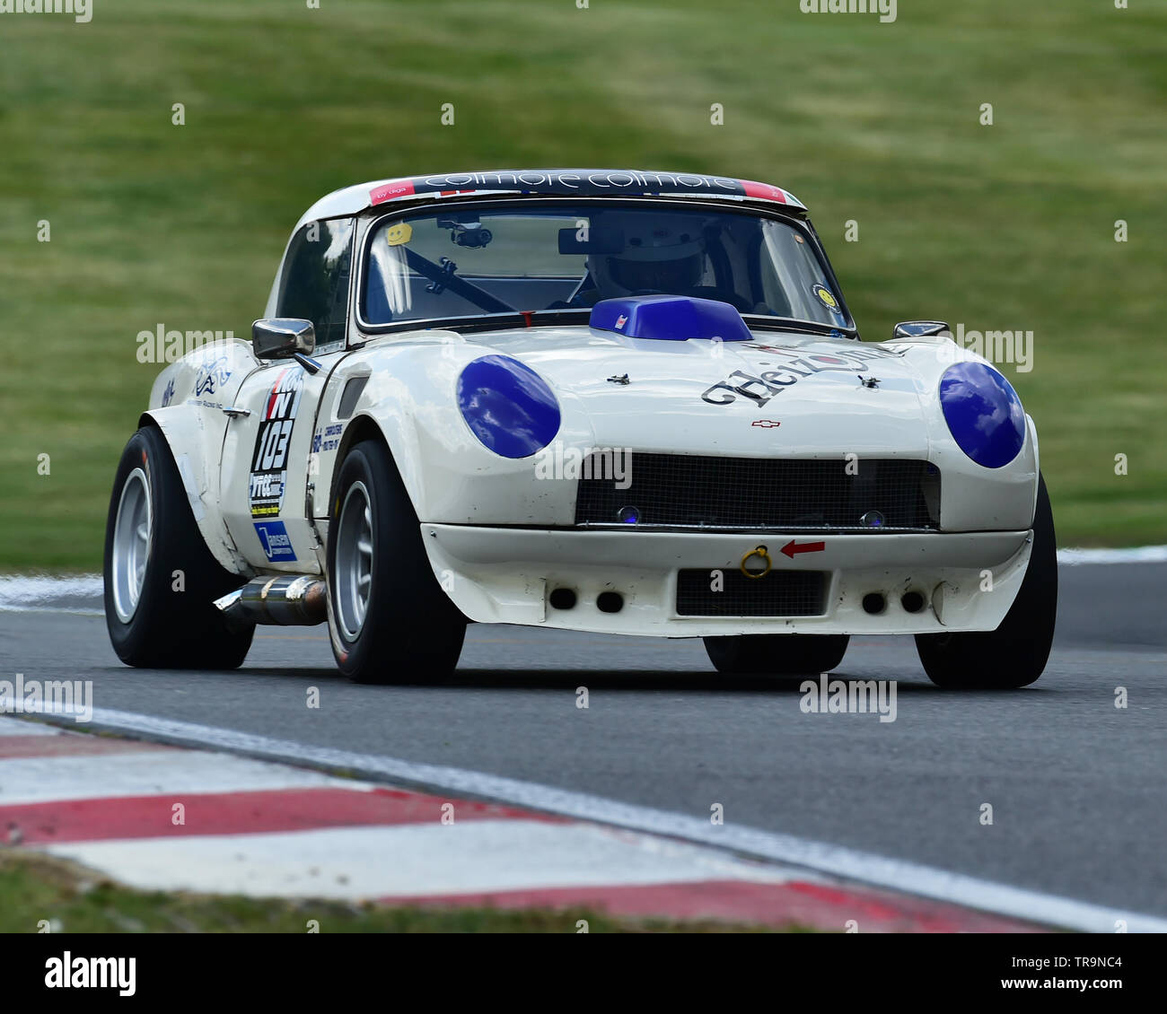 Urs Steffen, Triumph Spitfire GT8, Youngtimer Touring Car Challenge, YTCC, Masters Historic Festival, Brands Hatch, May 2019. Brands Hatch, classic ca Stock Photo