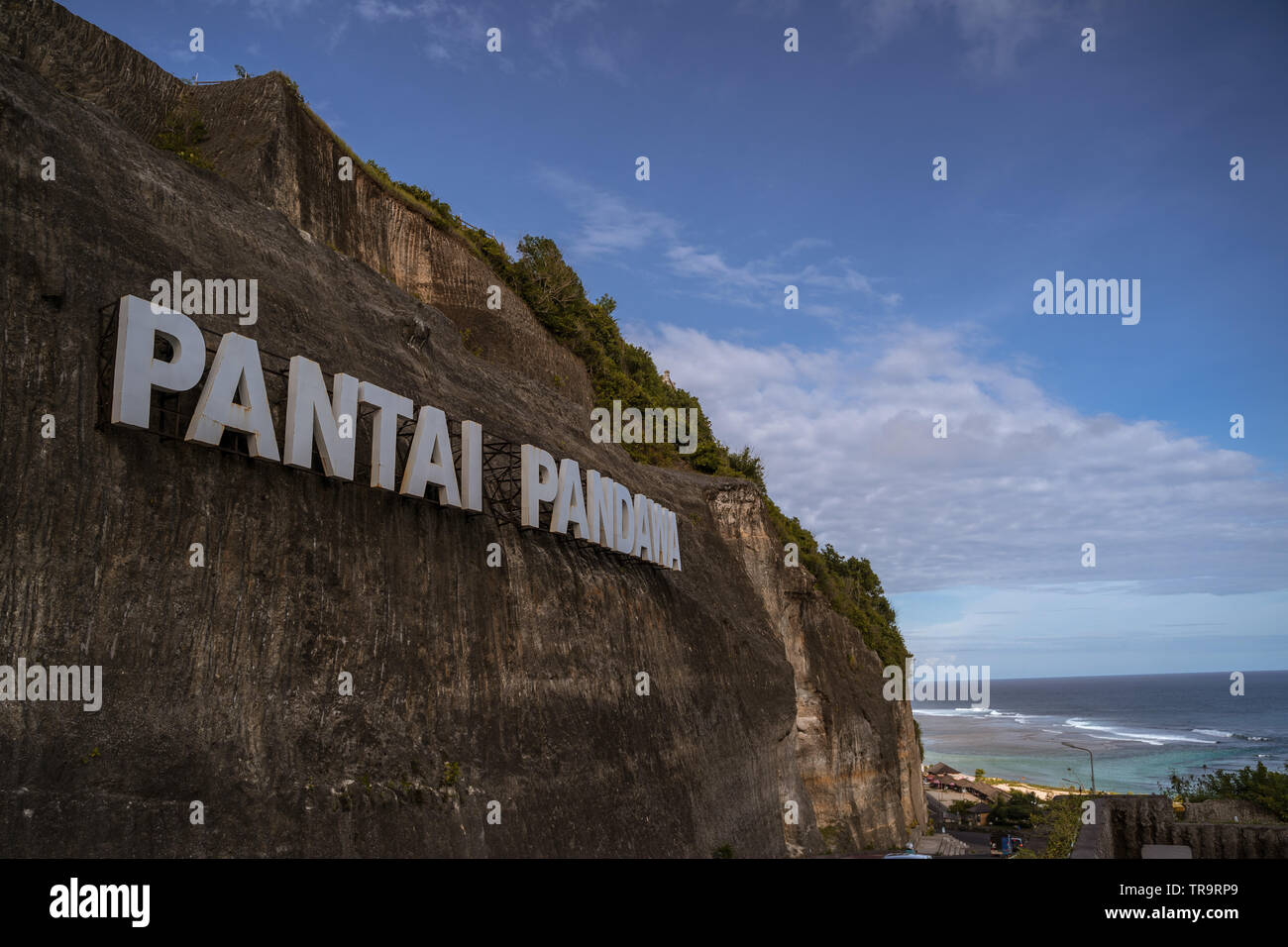 Sign Pantai Pandawa Pandawa Beach On Bali Indonesia Stock Photo Alamy