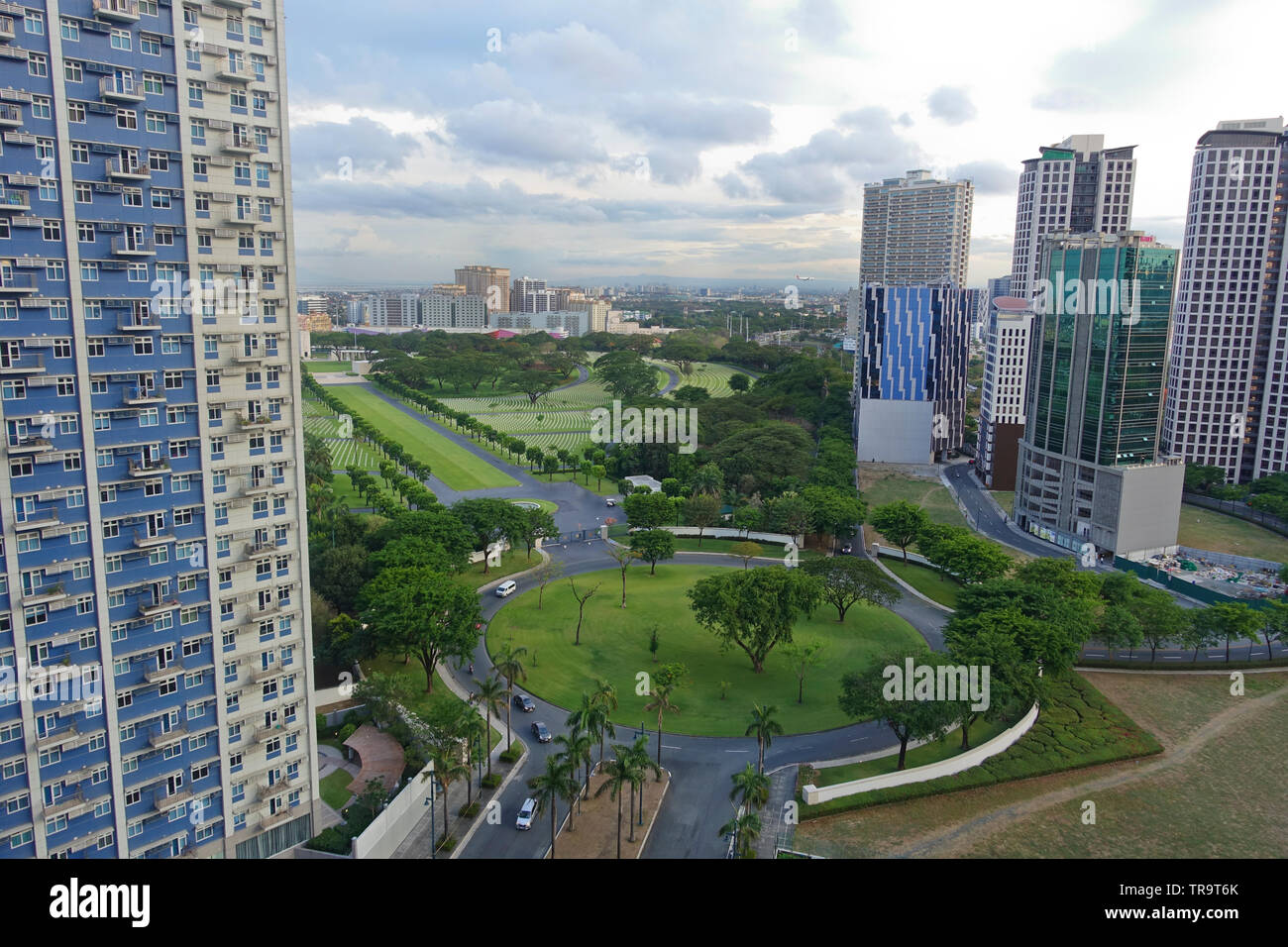 Bonifacio Global City, Metro Manila, Philippines is a financial, commercial and residential hub in Metro Manila not far from Makati. Very cosmopolitan. Stock Photo
