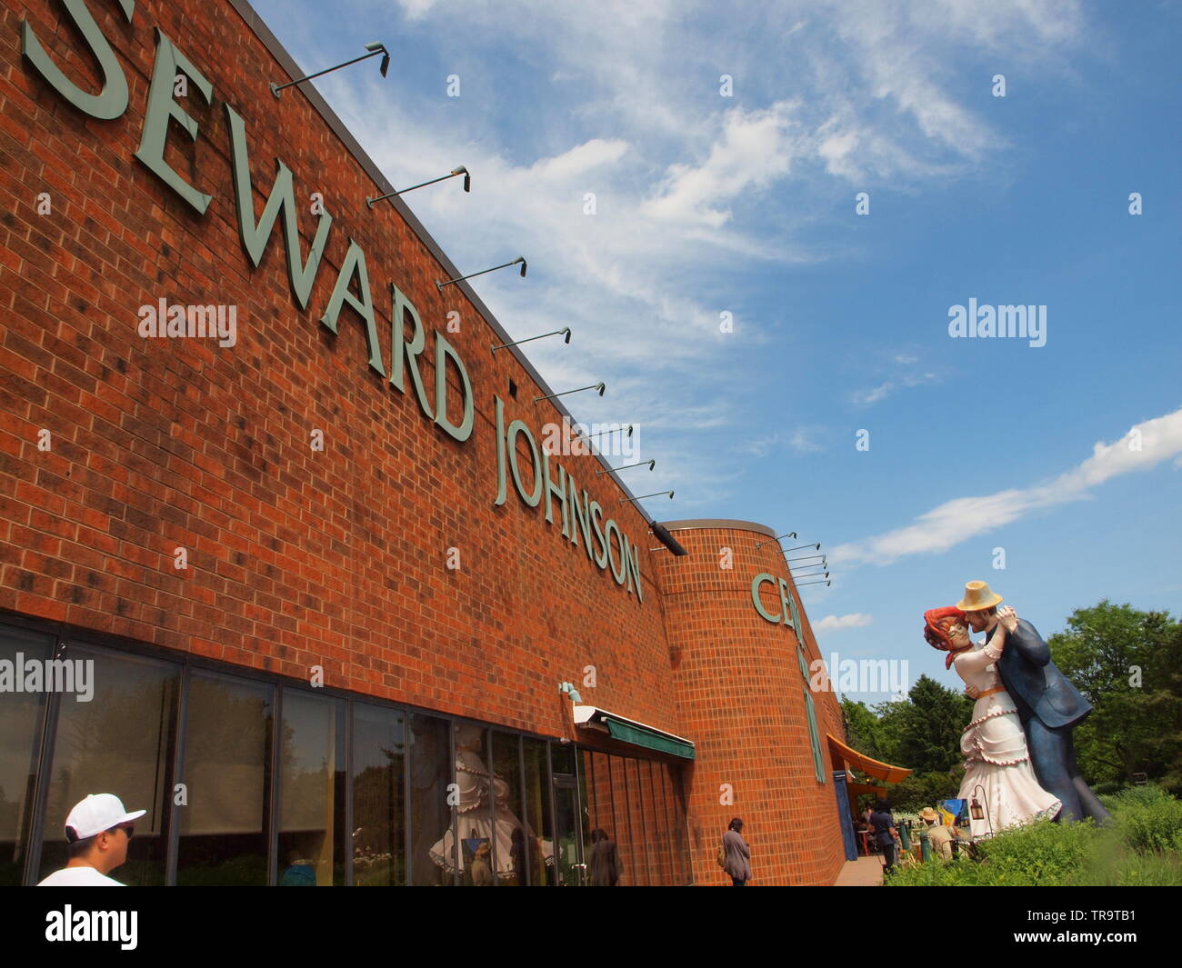 Sculpture at entrance to the Seward Johnson sculpture garden in