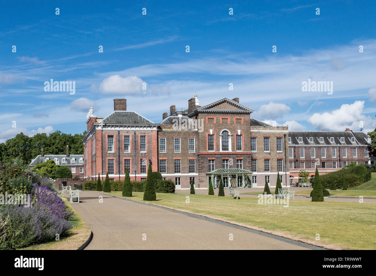 London - July 6th 2014: Kensington Palace on a sunny day Stock Photo