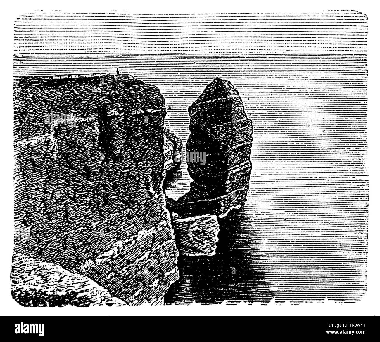 Helgoland, ,  (picture book, 1881) Stock Photo