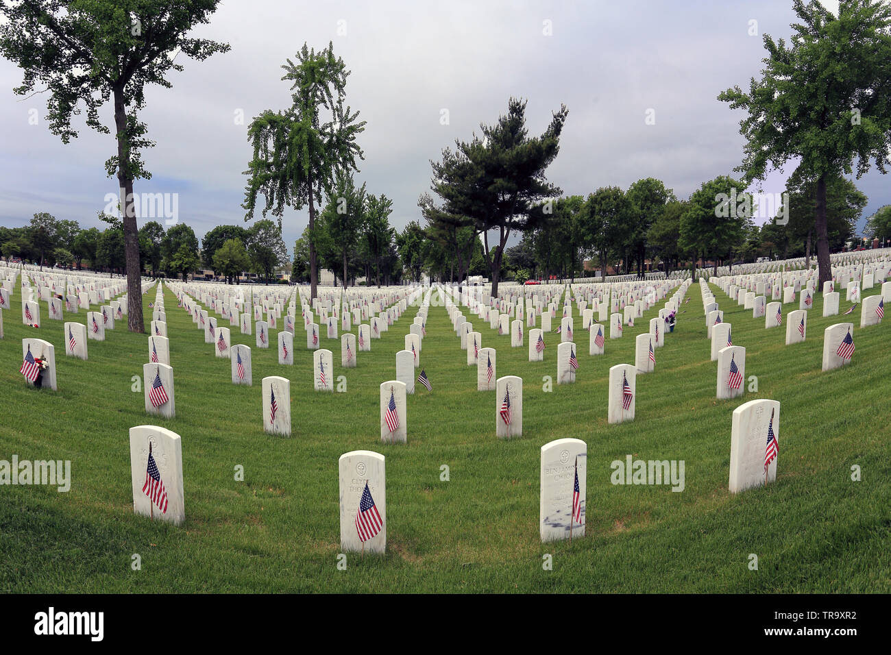 Long Island National Cemetery Farmingdale Long Island New York Stock