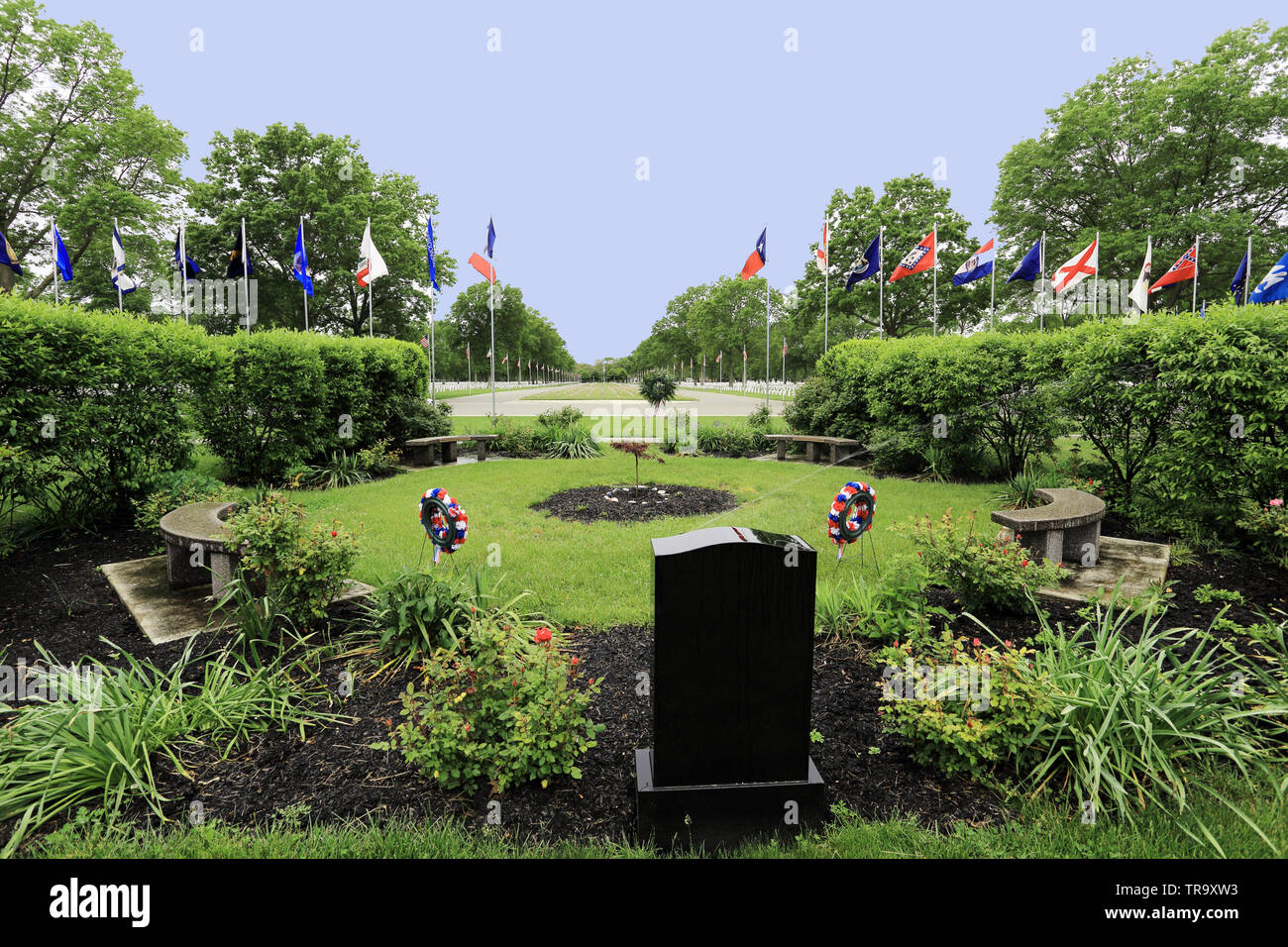 Long Island National Cemetery Farmingdale Long Island New York Stock