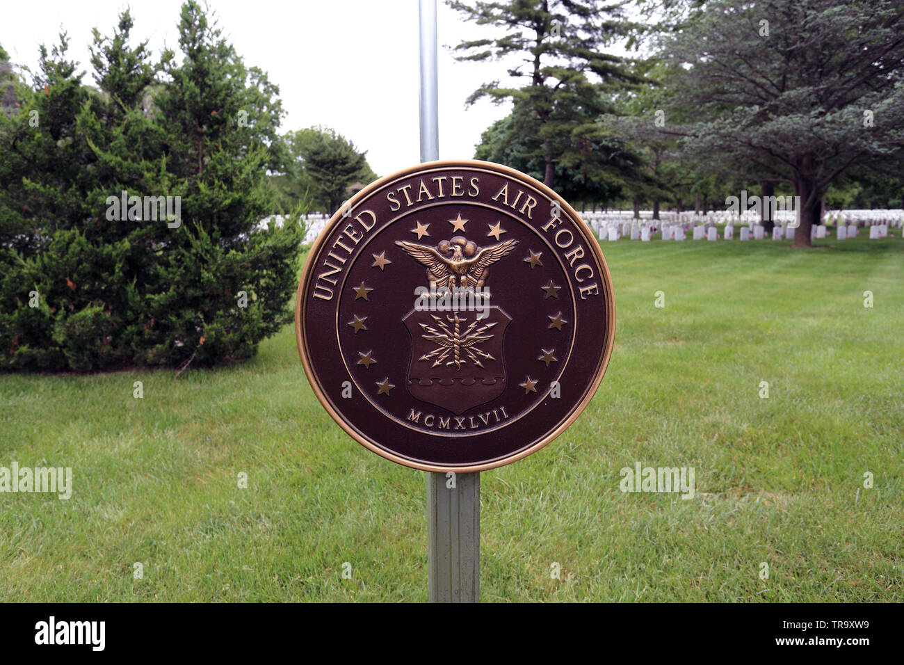 Long Island National Cemetery Farmingdale Long Island New York Stock