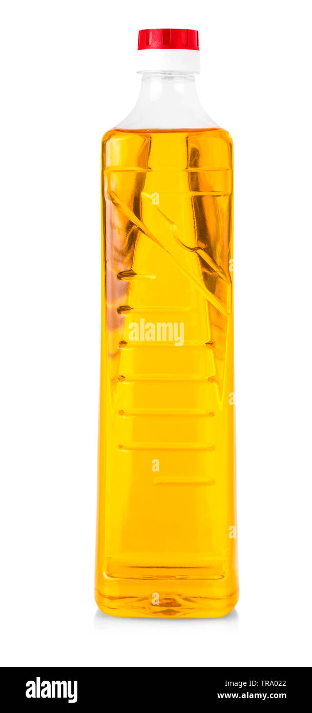 oil in plastic bottle isolated on white background Stock Photo Alamy