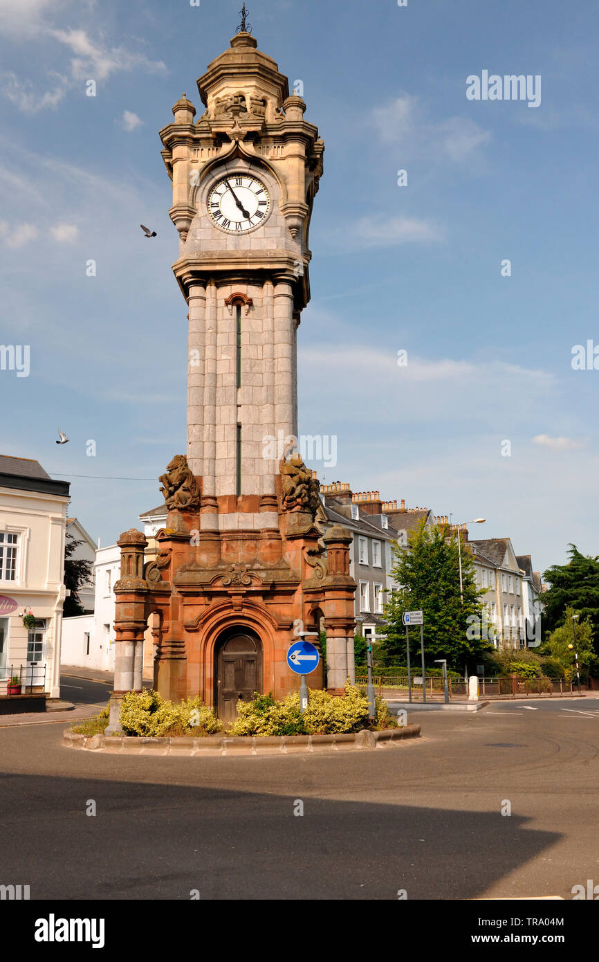 The Clock Tower, Commemorating William Miles, Exeter, Devon Stock Photo