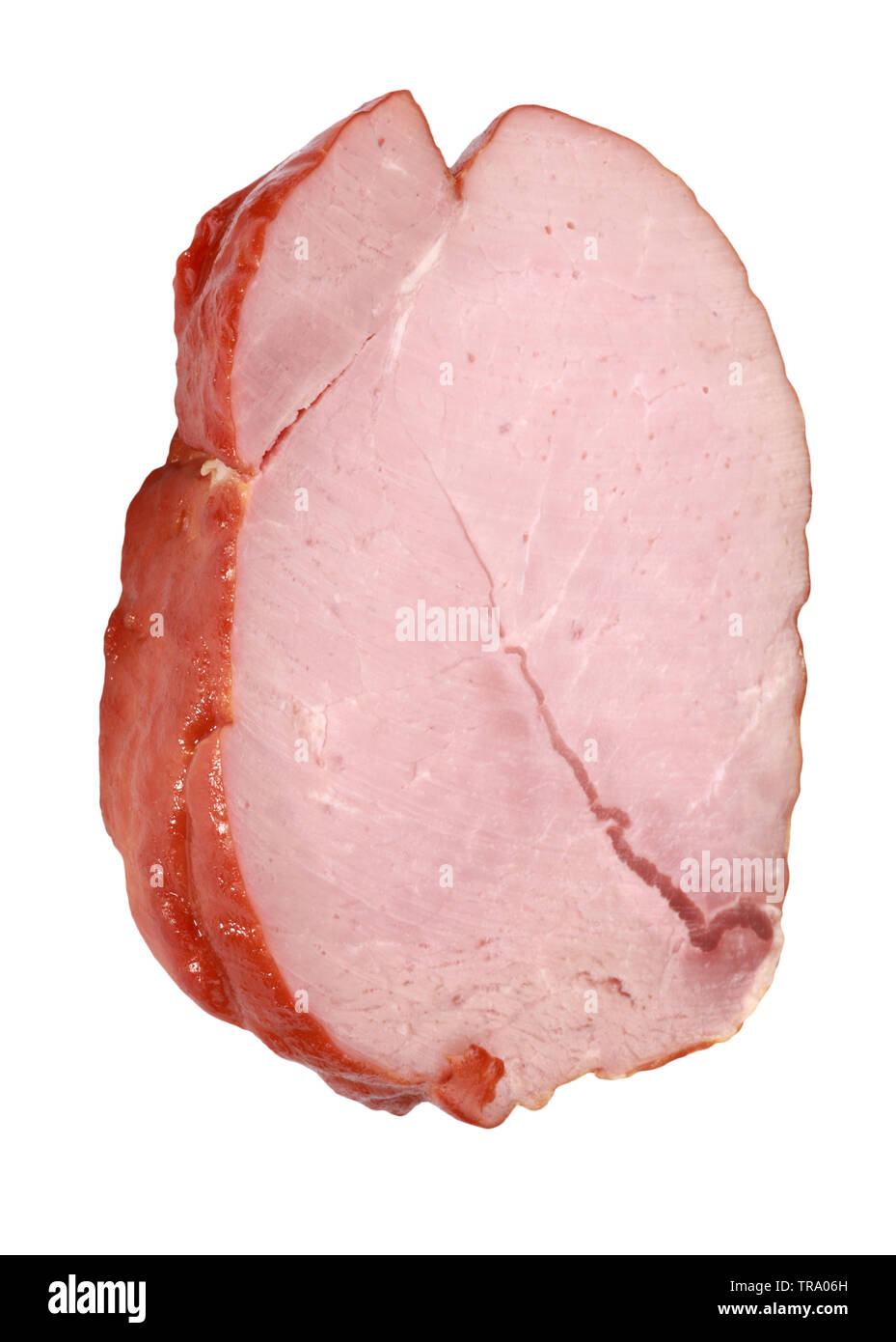 Piece of Boiled and Smoked Meat Isolated Stock Photo - Alamy