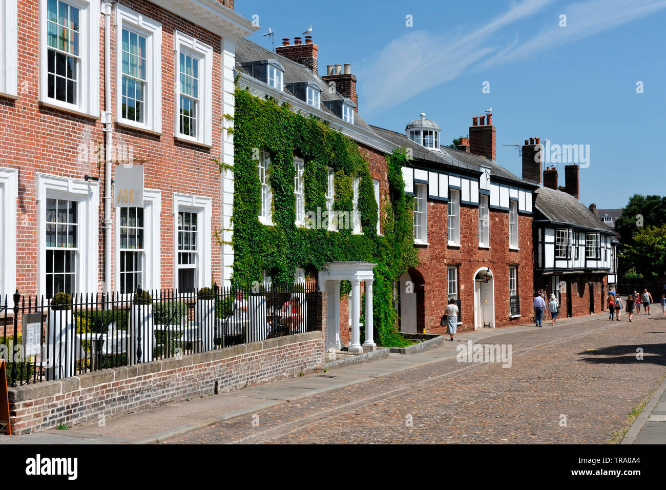 Cathedral Close, Exeter, Devon Stock Photo Alamy