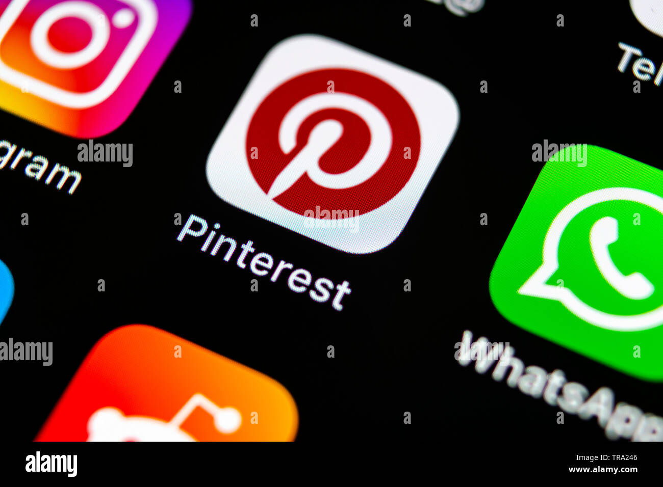 Sankt Petersburg Russia May 10 18 Pinterest Application Icon On Apple Iphone X Smartphone Screen Pinterest App Icon Pinterest Is The Popular Stock Photo Alamy