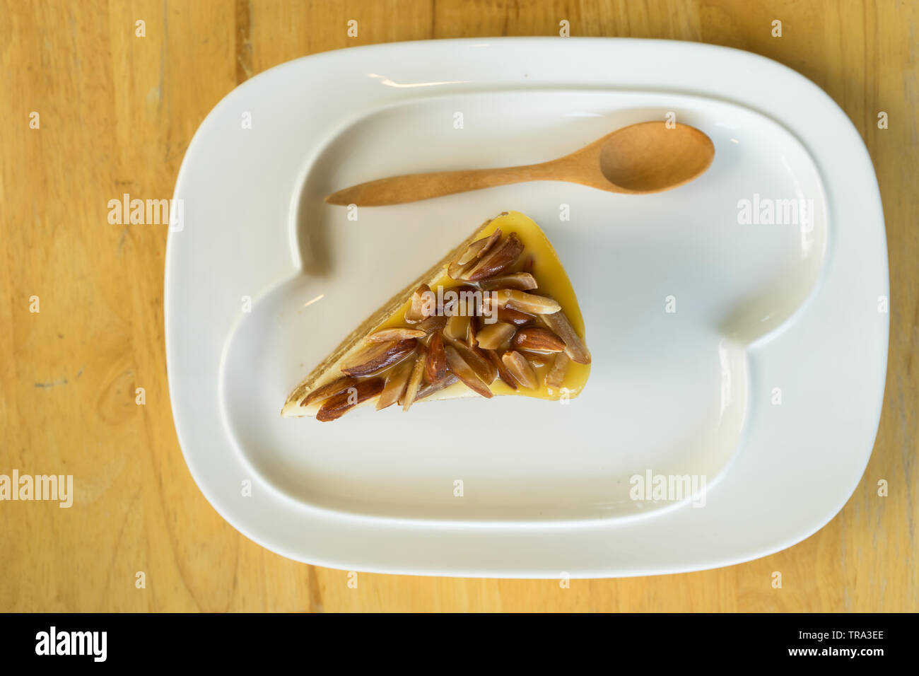Bakery almond in plate, Stock Photo