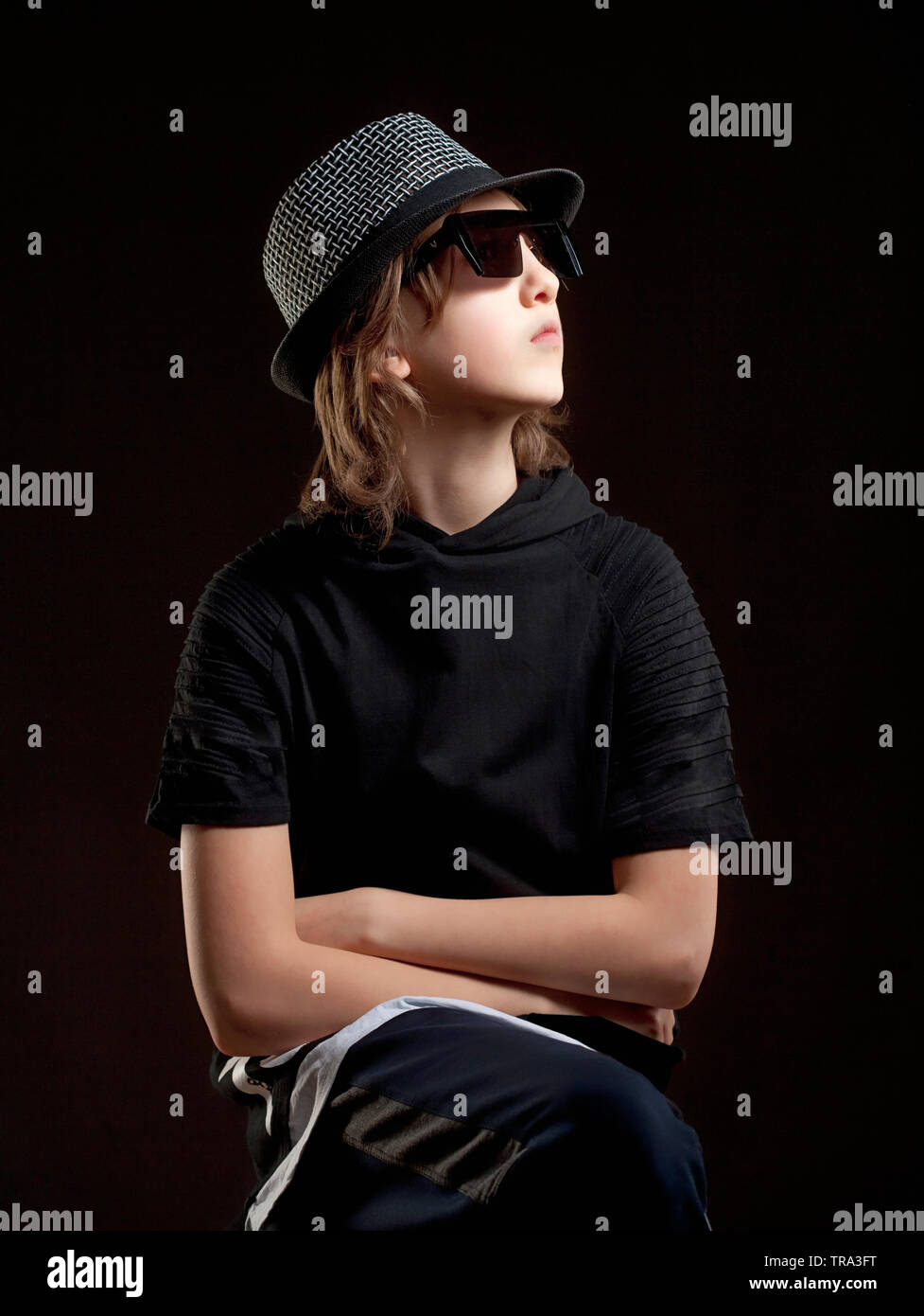 Preteen boy blond hair hi-res stock photography and images - Alamy