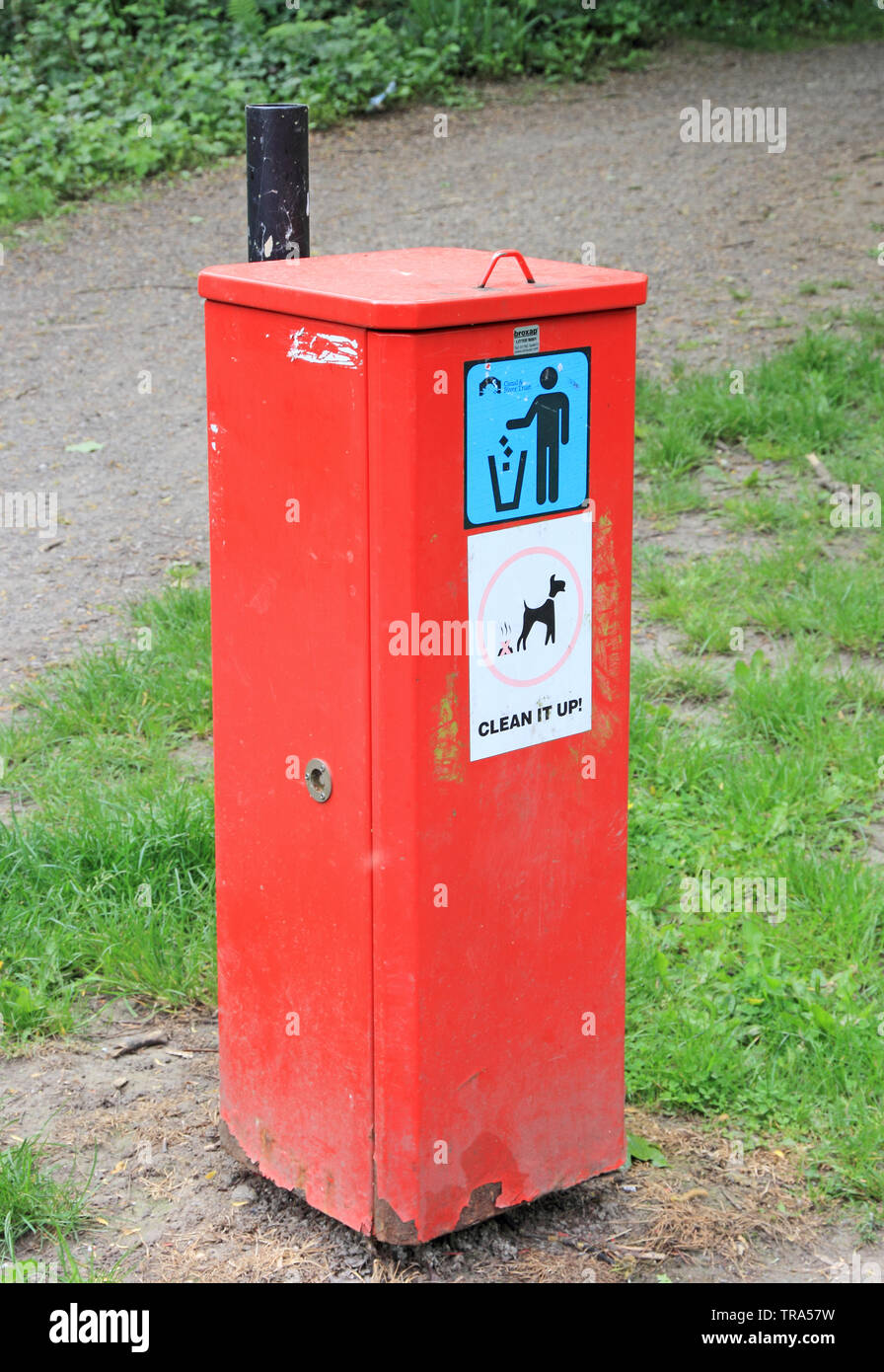 Dog poo bin Stock Photo Alamy