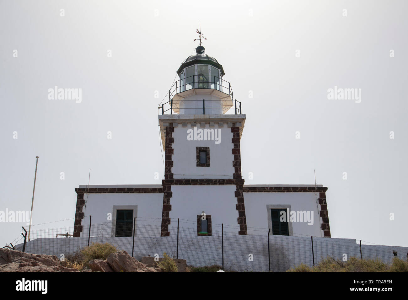 The Lighthouse of Santorini - Stock Image