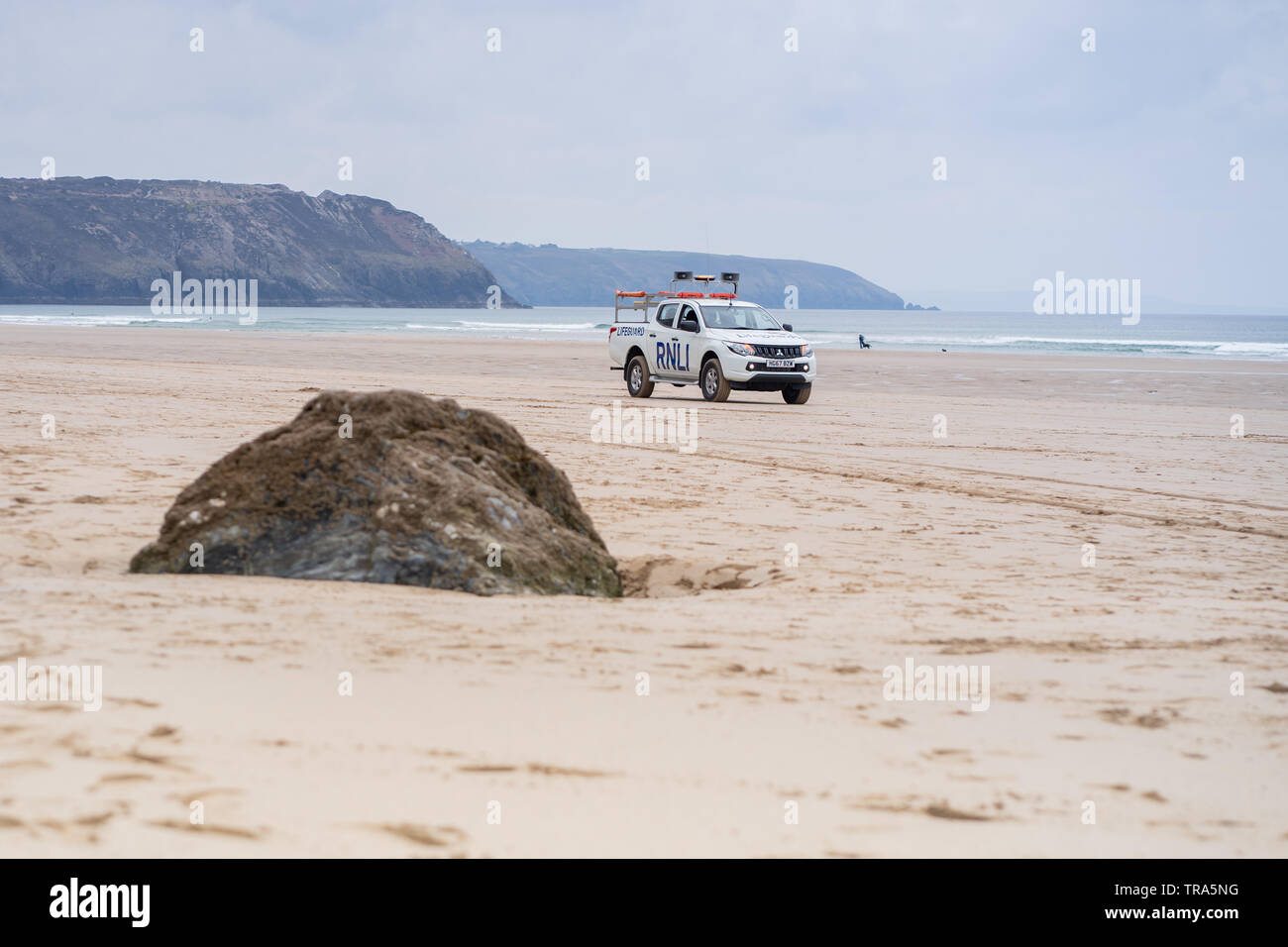 RNLI Equipment training, Cornwall Stock Photo