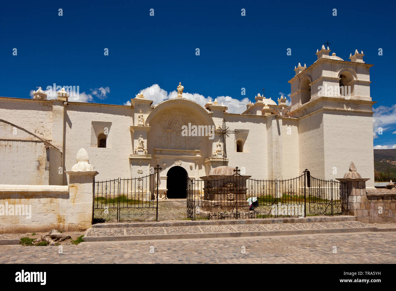 San Pedro De Alcantara Church In Cabanaconde Peru Stock Photo Alamy