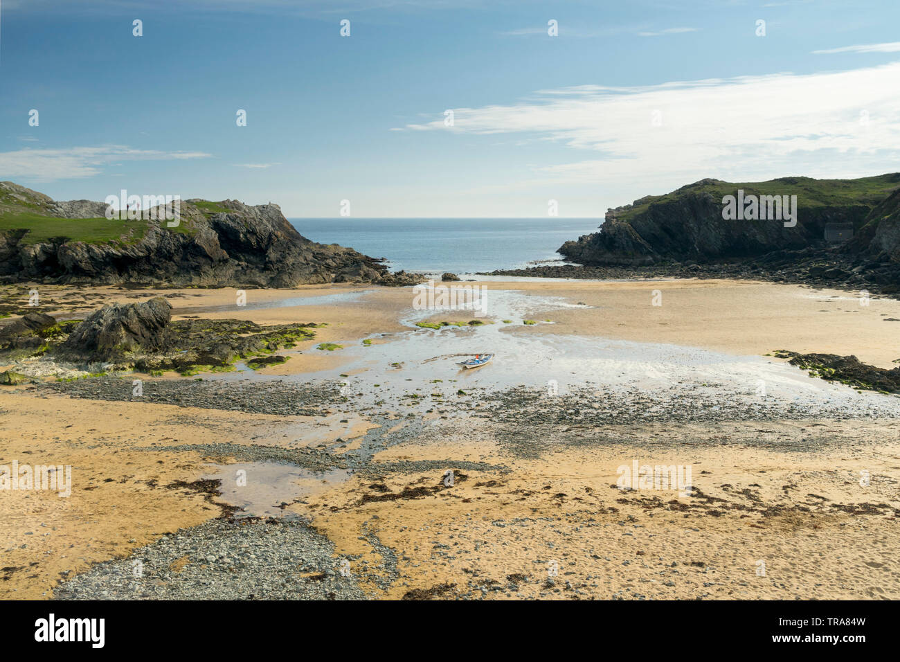 Porth Dafarch Beach Anglesey, Wales, UK Stock Photo Alamy