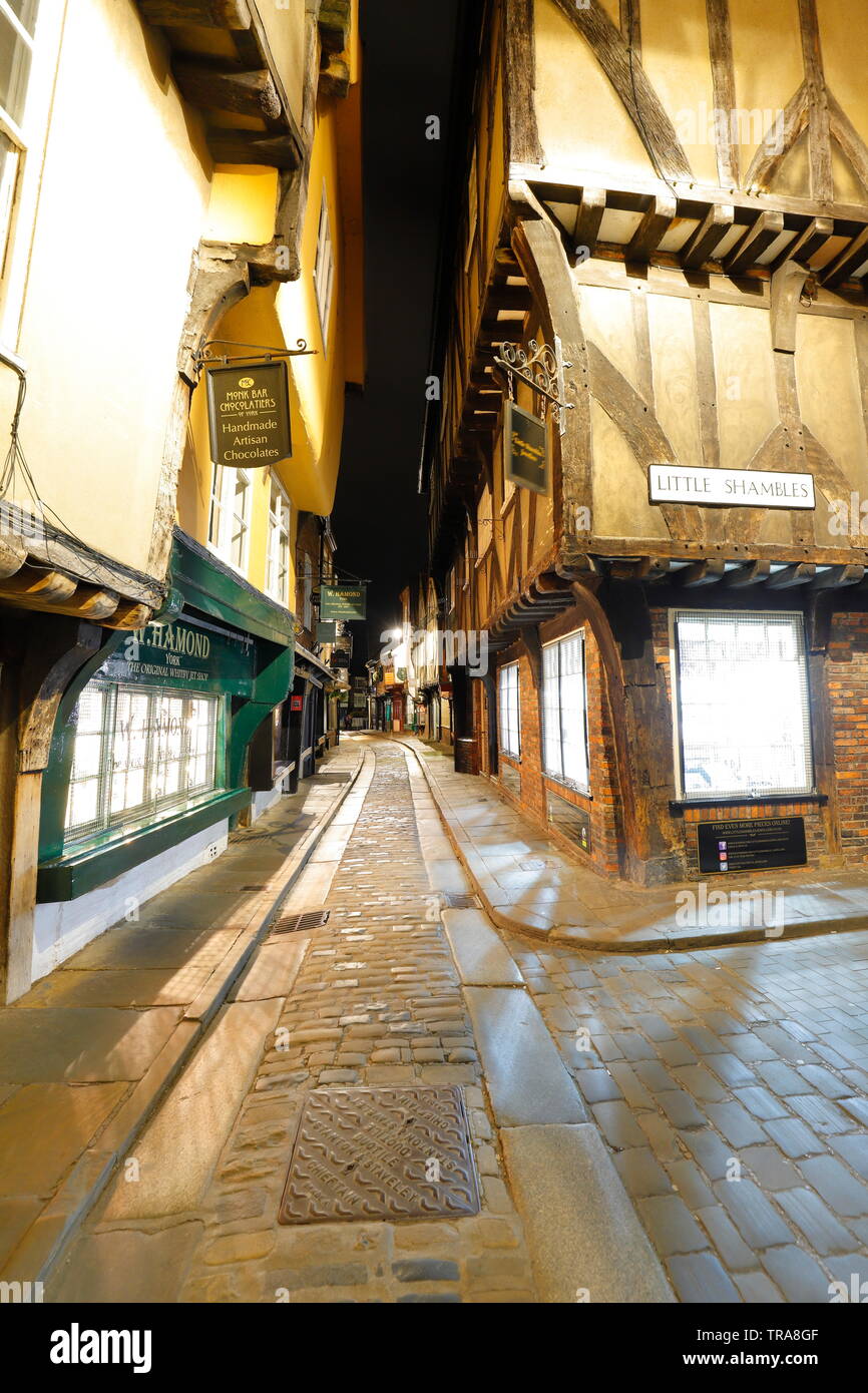 The Shambles is an old fashioned iconic street in York, full of quirky
