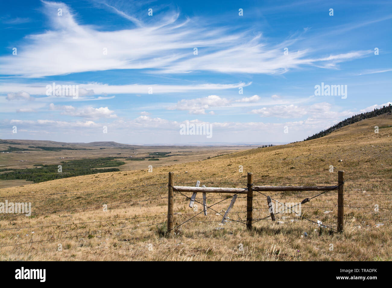 Montana Plains Outside Glacier National Park Stock Photo