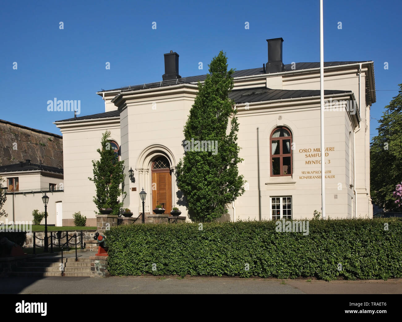 Conference Hall of the Military Society - Selskapslokaler Oslo Militare Samfund in Oslo. Norway Stock Photo