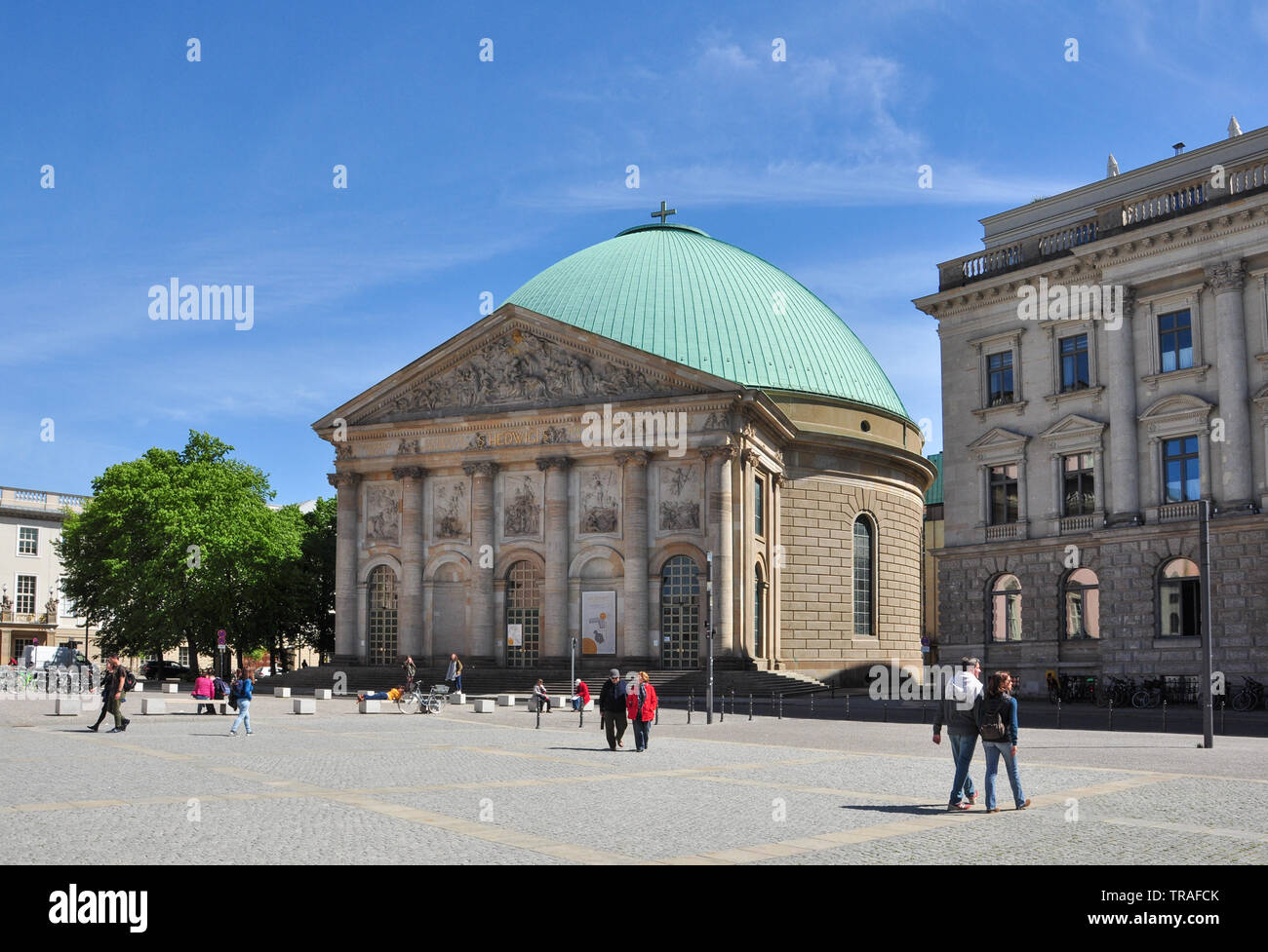 St Hedwig's Cathedral, Bebelplatz, Berlin, Germany, Europe Stock Photo
