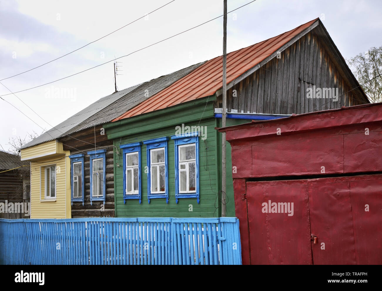Street in Spas-Klepiki. Ryazan Oblast. Russia Stock Photo