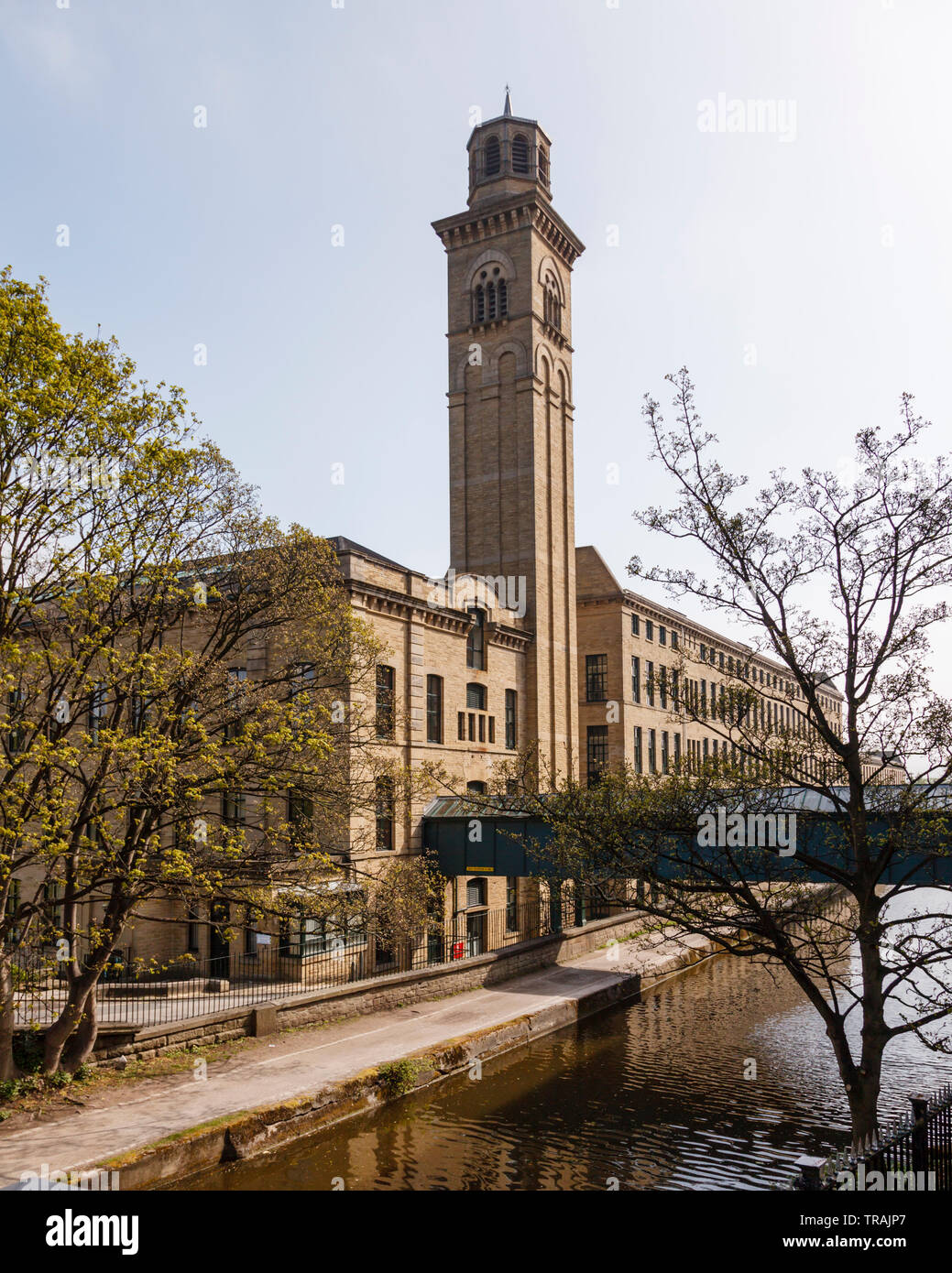 New Mill, part of the Salts Mill complex in Saltaire, Bradford, east Yorkshire Stock Photo