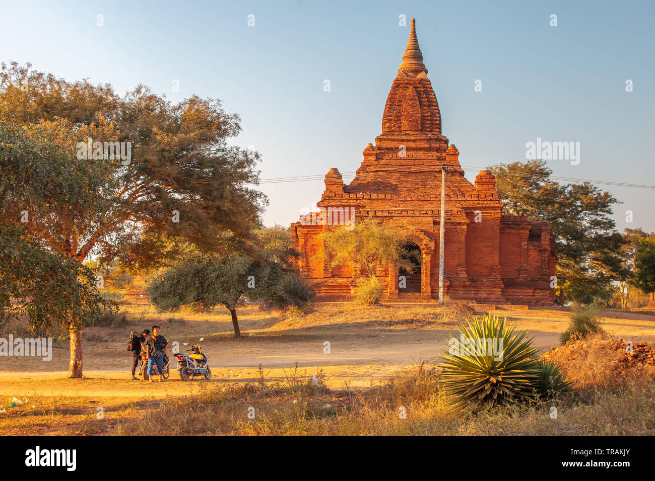 A temple in the area of Bagan Stock Photo