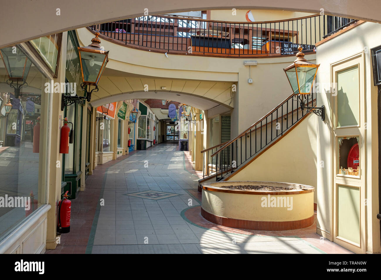 Closed down Capitol Walk indoor shopping centre in Congleton Cheshire UK Stock Photo