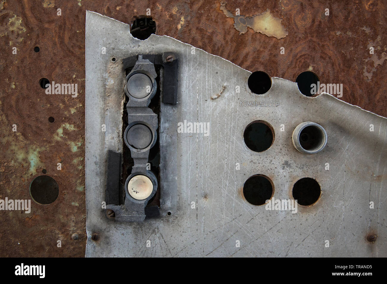 Buttons From An Abandoned Command Cabin Of An Ancient Factory