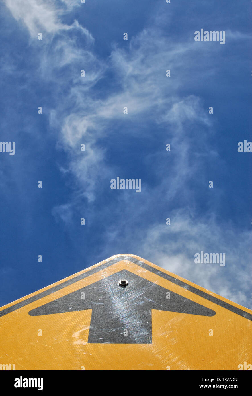 The direction is upward, skyward Stock Photo - Alamy