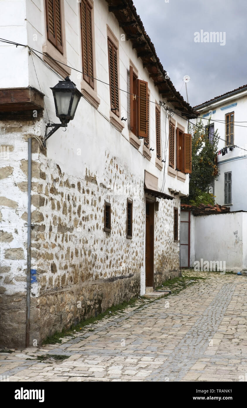 Street in Pogradec. Albania Stock Photo Alamy