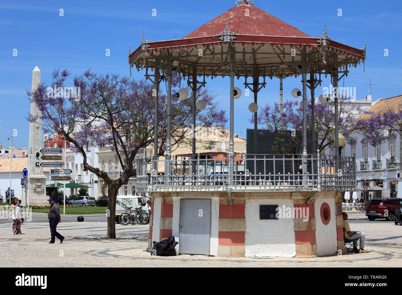 Portugal, Algarve, Faro, kiosk, street scene, Stock Photo