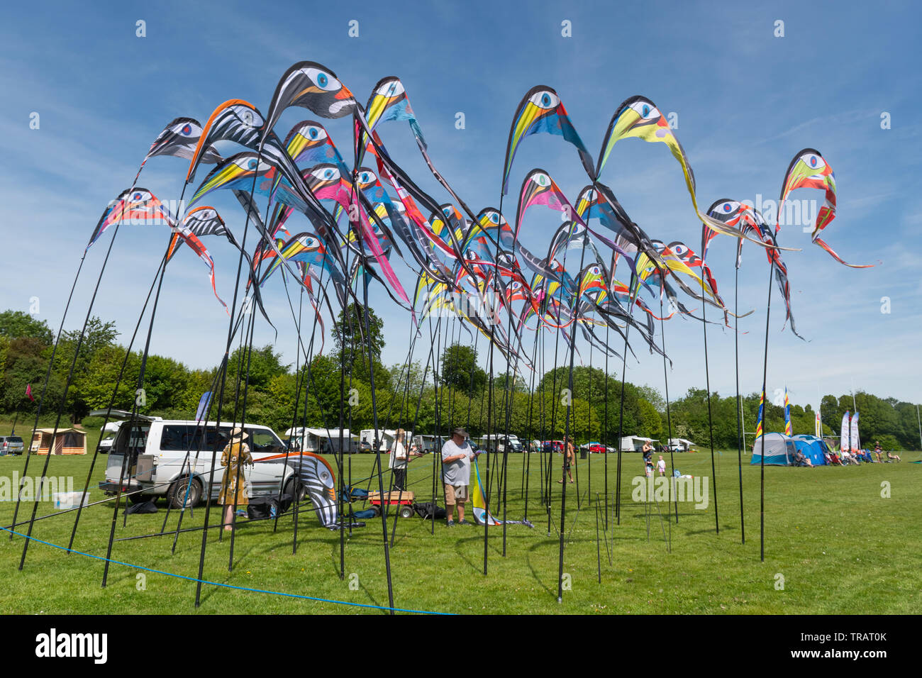 Basingstoke Kite Festival in June 2019, a popular event, Hampshire, UK Stock Photo