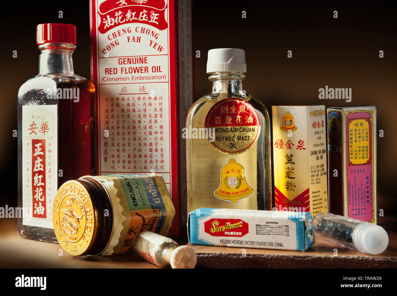 Chinese commercial medications Stock Photo