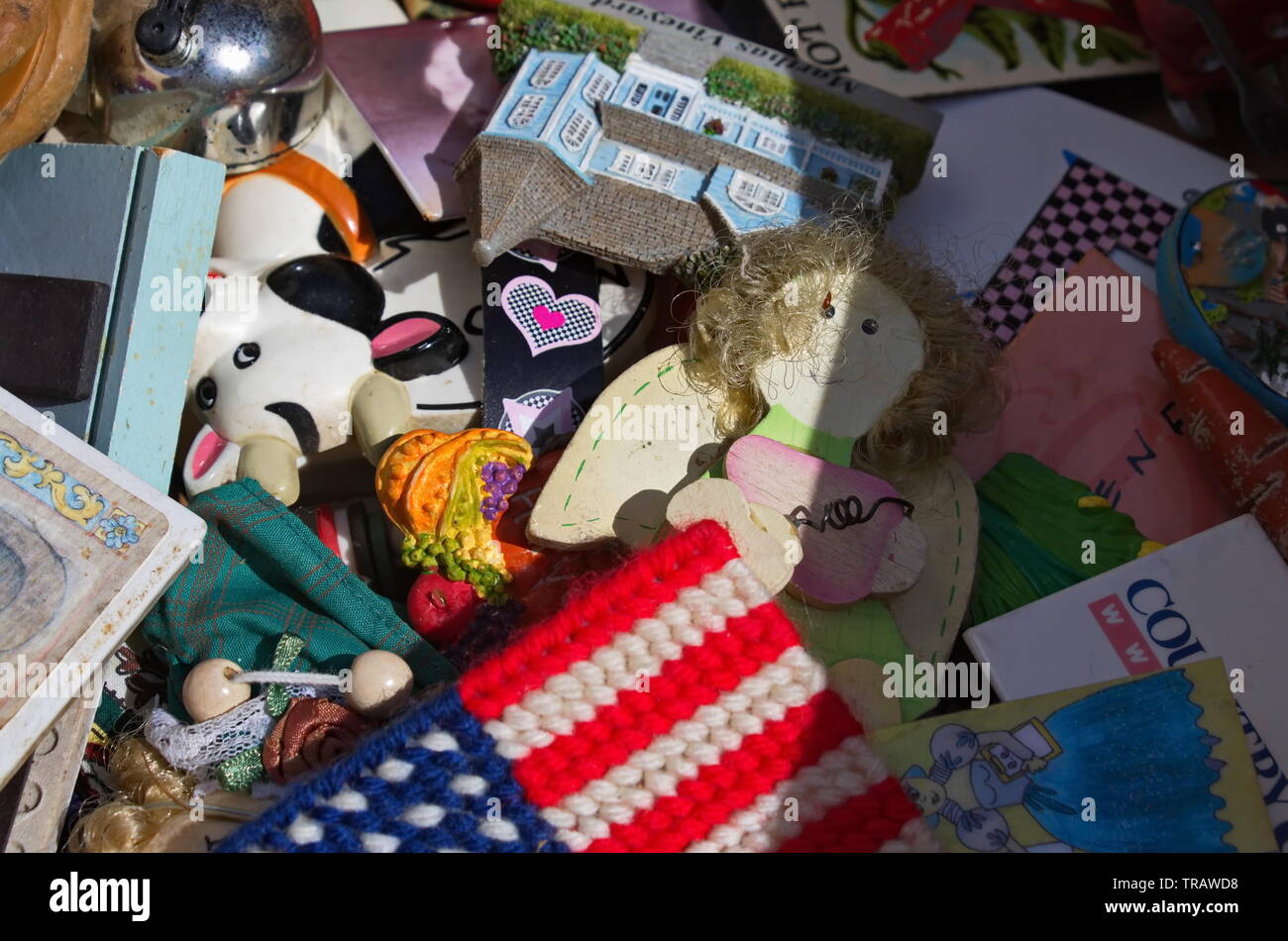 Middletown, Connecticut / USA May 18, 2019 Box filled with