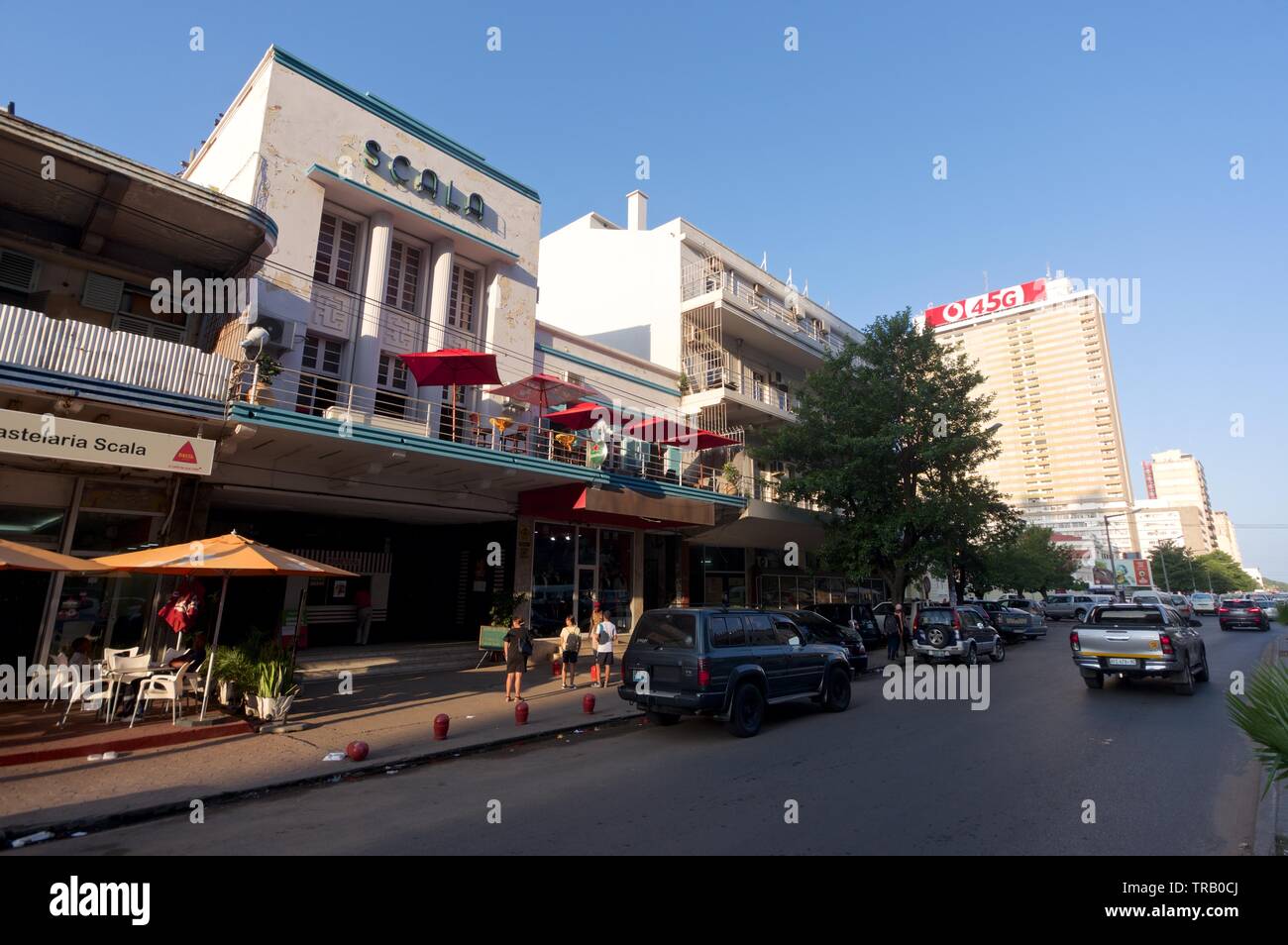 Art Deco Scala cinema, Mozambique Stock Photo