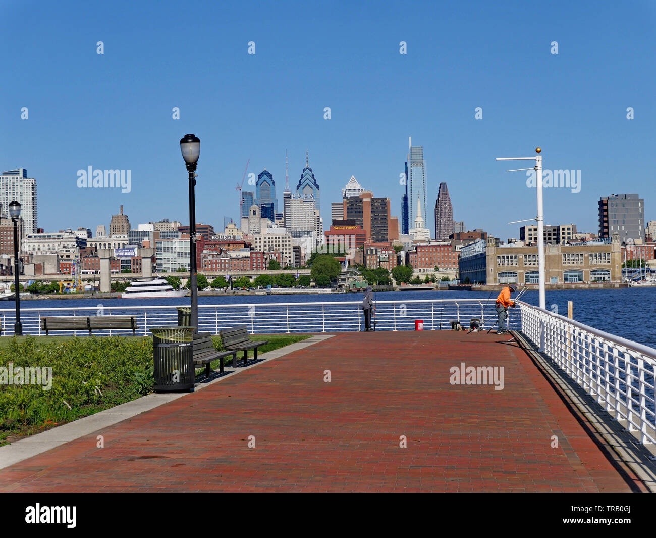PHILADELPHIA MAY 2019 A waterfront park in Camden, New Jersey