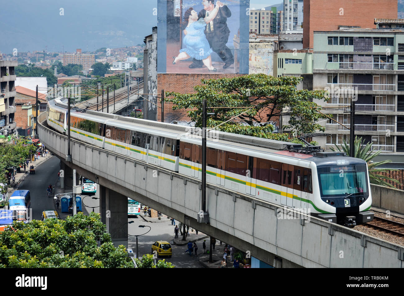 The Medellín Metro Stock Photo