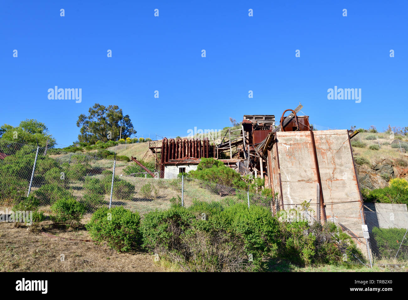 Almaden quicksilver  Mine Stock Photo