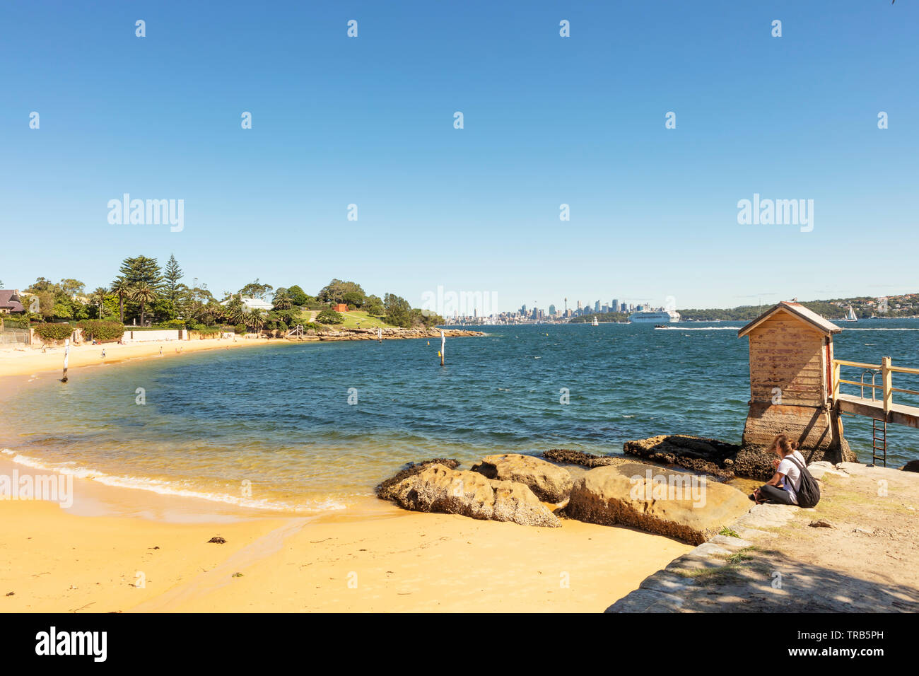 Pristine Camp Cove beach in Watson's Bay near Sydney, Australia Stock