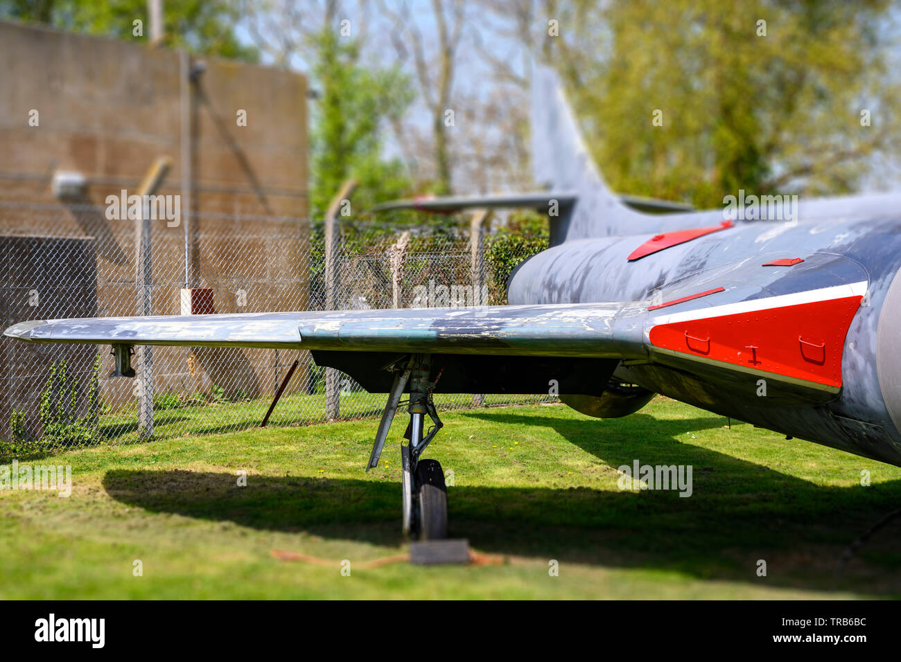 Hawker Hunter Cold War fighter jet Stock Photo