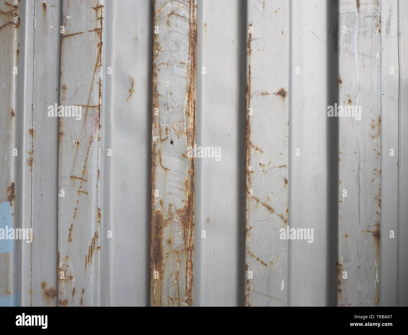 Rust on the iron wall Stock Photo