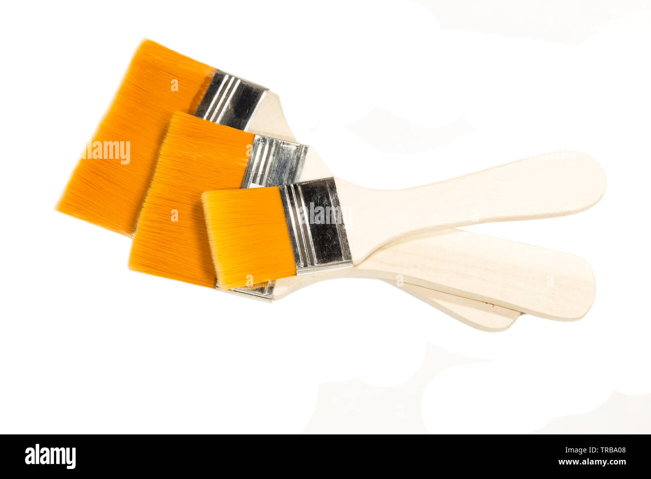 Painting brushes isolated on white background Stock Photo