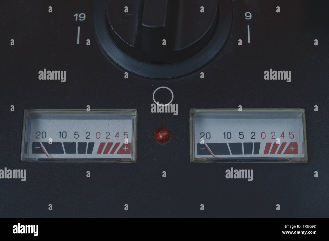 Vintage measuring sound sensor in the recorder Stock Photo Alamy