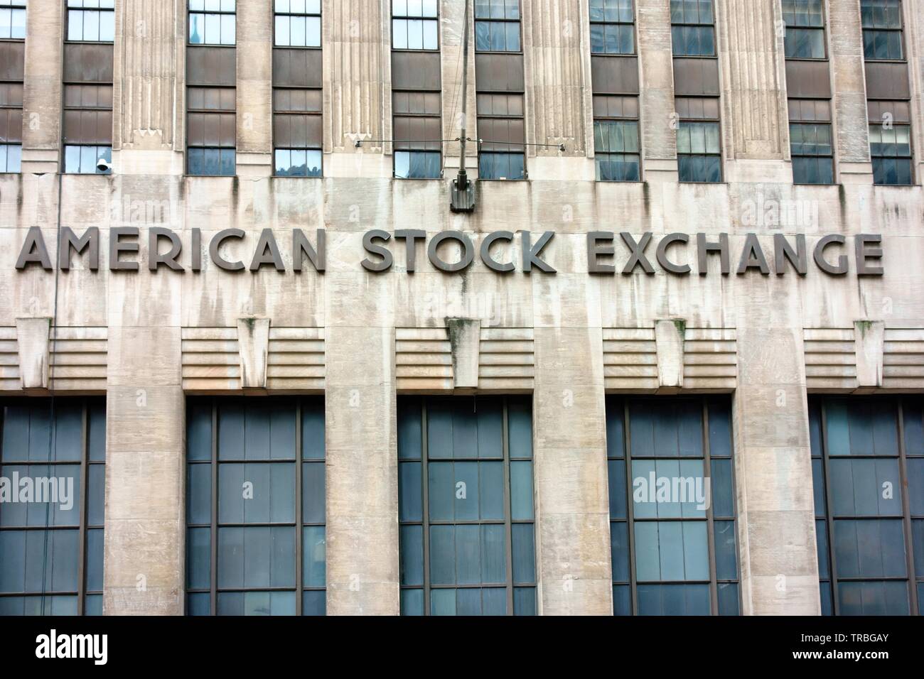 America Stock Exchange New York Stock Photo
