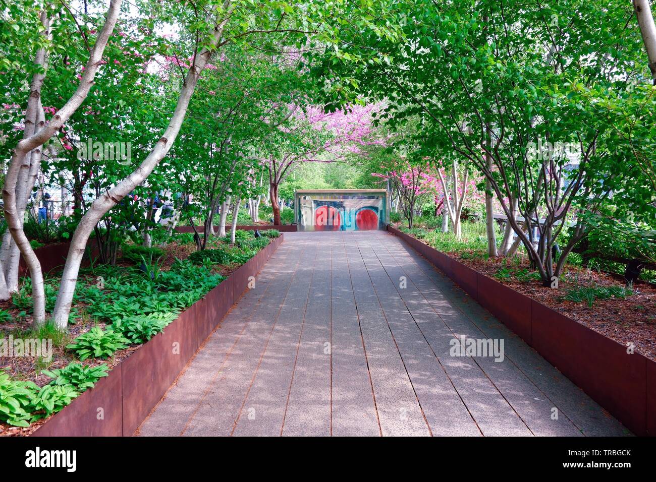 High Line, New York, Chelsea district Stock Photo