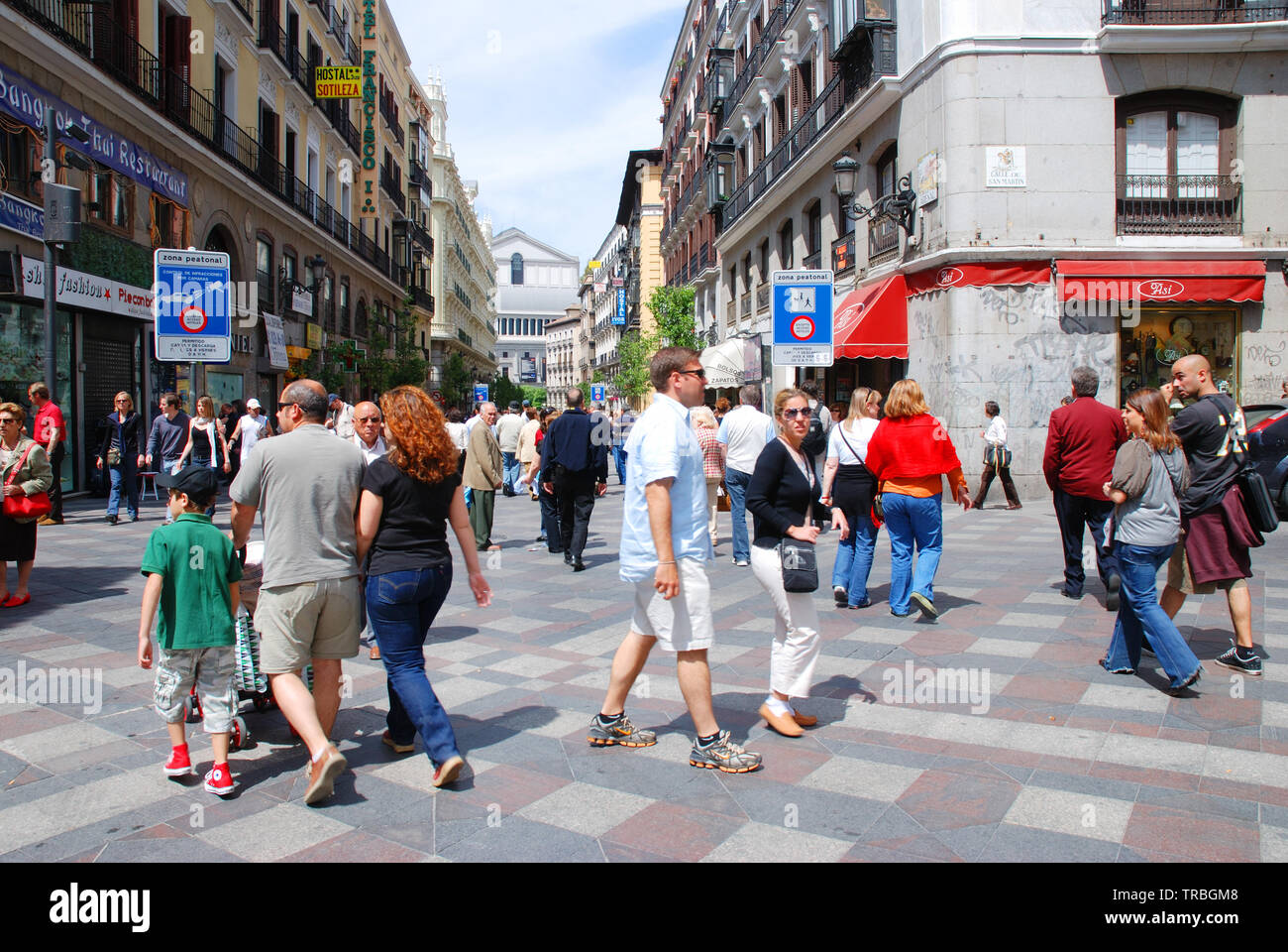 Arenal street. Madrid, Spain. Stock Photo